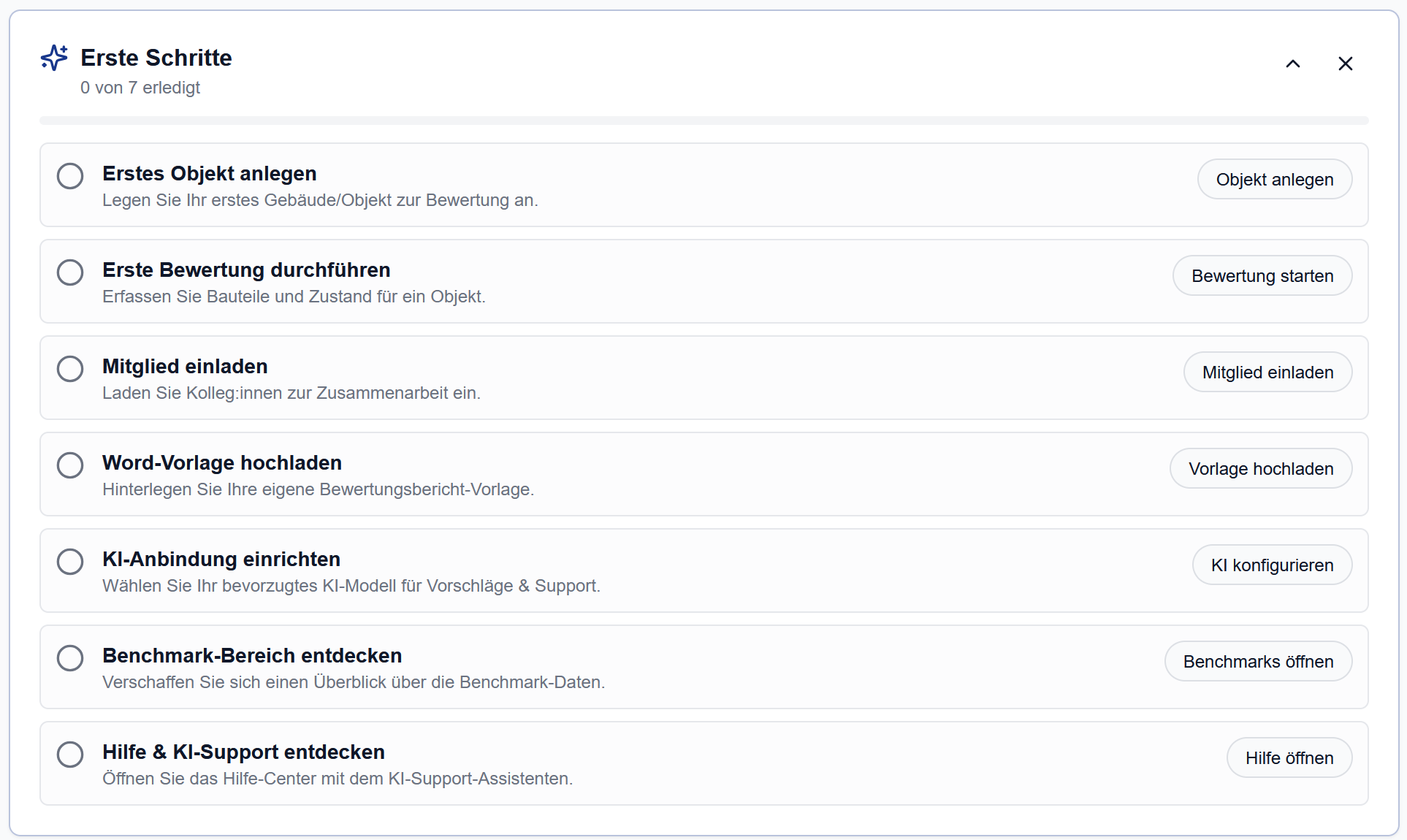 Bauteilbewertungs-App Screenshot 2